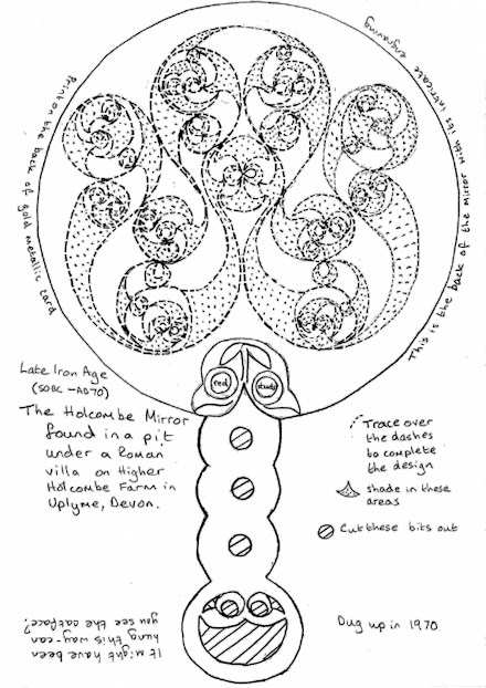 Print and draw Holcombe Iron Age mirror